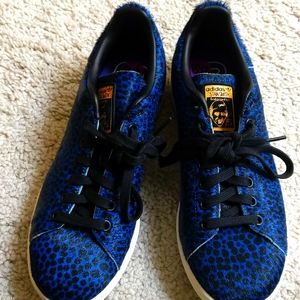 Blue Leopard Adidas art by Stan Smith